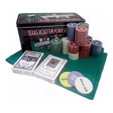 2 Kit Jogo De Poker 200 Fichas Numeradas Texas Original Foto mini 1