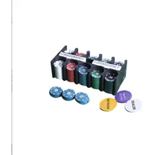 2 Kit Jogo De Poker 200 Fichas Numeradas Texas Original Foto mini 3