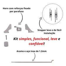 2 Kit Linkagem Completa Aeromodelo Horn Stopper Arame 1.2mm Horizon Aeromodelos Foto mini 4