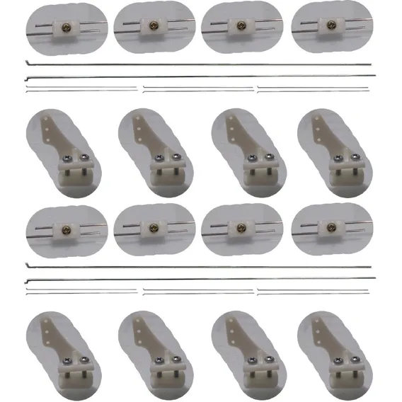 2 Kit Linkagem Completa Aeromodelo Horn Stopper Arame 1.2mm Horizon Aeromodelos Foto 1