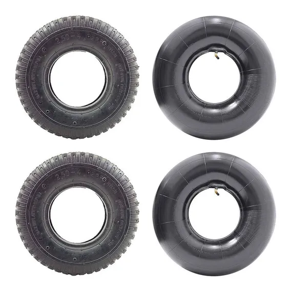 2 Kit Pneu E Câmara 2.50-4 Cargo P/miniveículos De Carga Foto 1