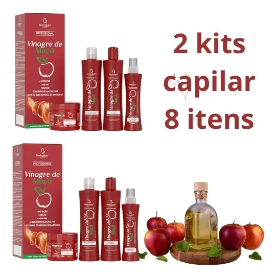 2 Kits Capilares Bio Instinto Vinagre De Maçã Nutriçãointens Foto 1