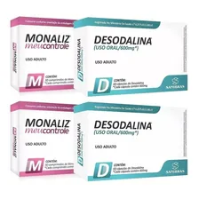 2 Kits Emagrecedor Desodalina + Monaliz - Redutor De Apetite Sabor Sem Sabor Foto  mini 1