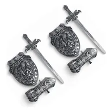 2 Kits Medieval Espada Manopla Escudo Grifo Infantil Jr0955 Foto mini 1