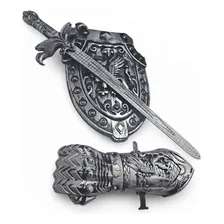 2 Kits Medieval Espada Manopla Escudo Grifo Infantil Jr0955 Foto mini 3
