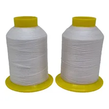 2 Linhas Pesponto Branca Linha Nylon Poliamida Cor Branco Foto  mini 1