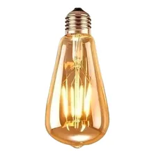 2 Lâmpadas Led St64 Retrô Decorativa Vintage Filamento Âmbar Foto mini 2