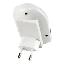 2 Luminária Abajur Sensor De Tomada Luz Bivolt Noturno Cor da estrutura Branco 127V/220V Foto mini 4