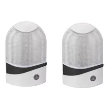 2 Luminária Abajur Sensor De Tomada Luz Bivolt Noturno Cor da estrutura Branco 127V/220V Foto  mini 1