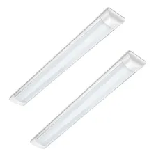 2 Luminária Tubular Sobrepor Led Linear 20w 60cm Branco Frio Foto mini 1