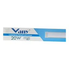 2 Luminária Tubular Sobrepor Led Linear 20w 60cm Branco Frio Foto mini 3