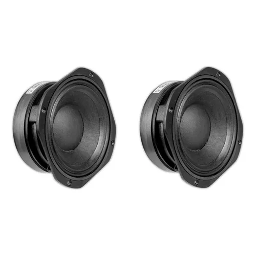 2 Medio Grave Qvs 6 Polegadas 250w Rms Line Array Cor Preto Foto 1