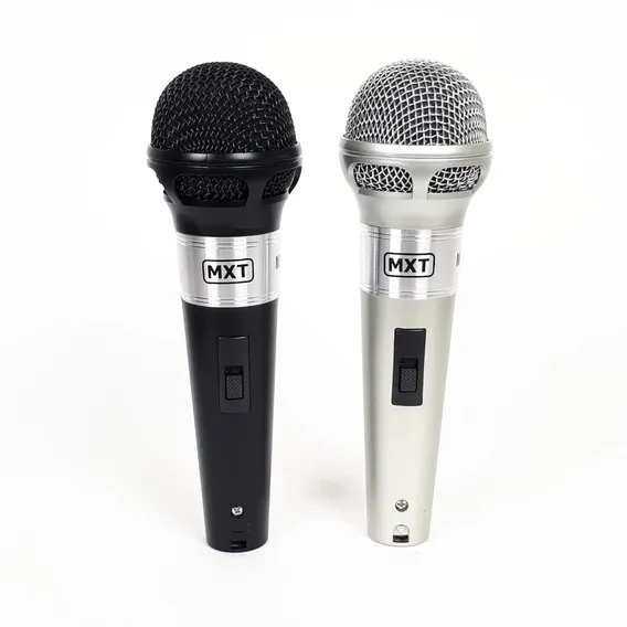 2 Microfones Dinâmico cor preto/prateado MXT M-201 Foto 1