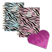 2 Mini Agendas Espiral + Bloco De Notas Coração Foto mini 1