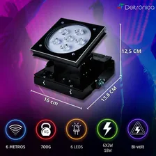 2 Mini Moving Deltrônica Canhão Refletor Par Led Rgb 18w 127/220v Foto mini 4