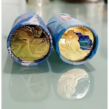 2 Moedas Olimpíadas De Inverno 2022 China Jogos Olimpicos Foto mini 2
