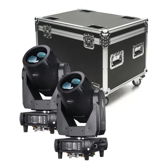 2 Moving Beam Head 9r 270w Light Philip Lcd Par + Led + Case 110V/220V Foto 1