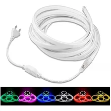 2 Mt Mangueira Led Neon 110v Branco 6000k + Conector Luz Branco-frio 127v Foto mini  3