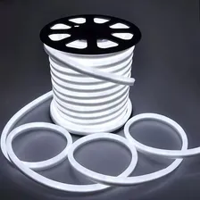2 Mt Mangueira Led Neon 110v Branco 6000k + Conector Luz Branco-frio 127v Foto mini  2