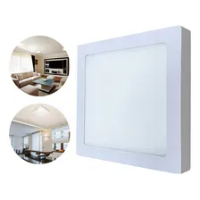 2 Painel Plafon Led 12w Quadrado Sobrepor Branco Frio Foto mini 2