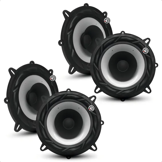 2 Par Alto Falante Bbr5 5 Polegadas 200w 4 Ohms Full Range Cor Preto Foto 1