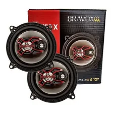 2 Pares Alto Falantes Bravox 5 Polegadas B3x50x Kit 200w Cor Preto E Vermelho Foto mini 2