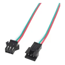 2 Pares Conector Engate Rápido 3 Pinos 3 Fios Macho E Femea Foto mini 2