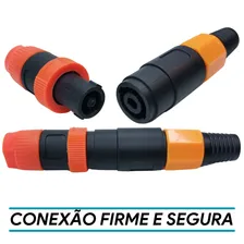 2 Pares Conector Plug Speakon Macho E Fêmea 4 Polos Automotivo Conectores Plug Painel 4 Vias Plugue Conector Plástico Foto mini  2
