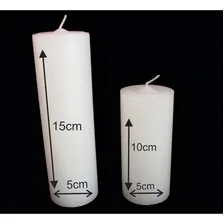 2 Pares De Velas 5x10cm E 5x15cm Decoração Casamentos Festas Foto mini 4