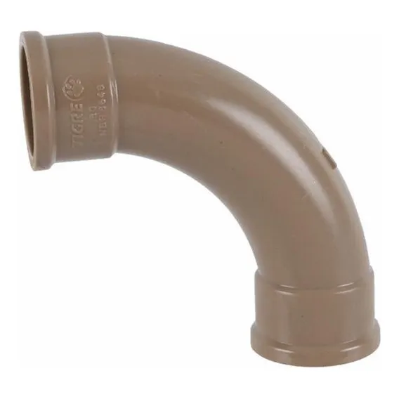 2 Pç Curva Soldável Marrom 90 X 50 Mm Tigre Foto 1