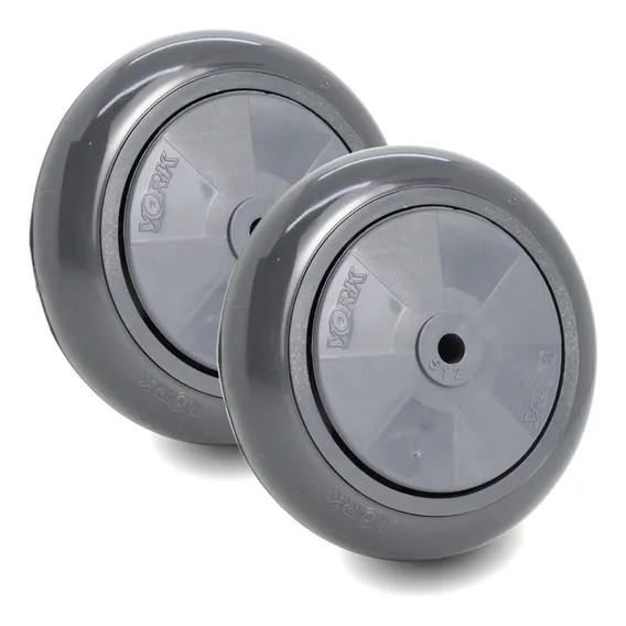 2 Pçs Roda 512 Carrinho Supermercado Rodinha 5 Poleg Rodízio York MegaLeo 30 mm Foto 1