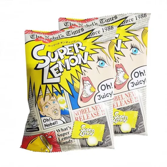 2 Pct Bala Super Lemon Doces Japoneses Azeda Foto 1