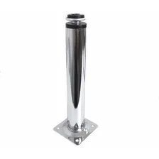 2 Pé Para Móveis Armários Redondo Cromado 20cm Regulável Aço Foto mini 1