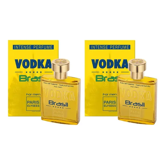 2 Perfumes Vodka Brasil Amarelo Paris Elysees Foto 1