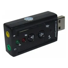 2 Placa De Som Usb 7.1 Canais 3d Adaptador Pc Ps3 Notebook Foto mini  2
