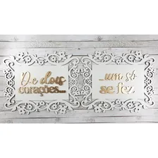 2 Placas De Cadeira Dos Noivos Casamento De Dois Corações Foto mini 1
