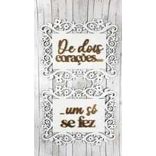 2 Placas De Cadeira Dos Noivos Casamento De Dois Corações Foto mini 2