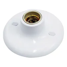 2 Plafon Simples Suporte Lâmpadas Bocal Cerâmico E27 Foto mini 3