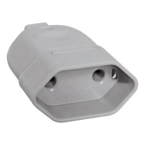 2 Plug Prolongador Monobloco 2p 10a Fêmea 51003 Pial 110 Foto 1