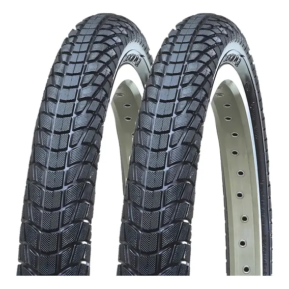 2 Pneu Bike Kenda Bmx Cross Aro 20 Kontact K841 Cor Preto Foto 1