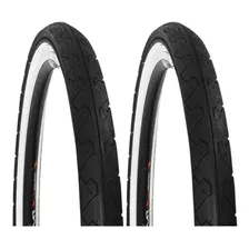 2 Pneu Kenda Faixa Branca Slick 26 + 2 Câmaras Pirelli Cor Preto/Branco Foto mini 3