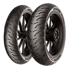 2 Pneus 60/100 R17 + 80/100 R14 Michelin Pilot Street 2 Foto  mini 1
