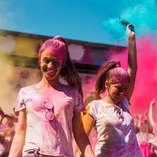2 Pó Colorido Festa ChÔ Revelação Decoração Fumaça Holi Moto Cor 2 Rosa Foto mini 2