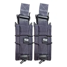 2 Porta Carregador Fast Pistol Cordura Cinza Bandeirantes Foto mini 1