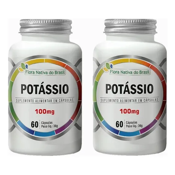 2 Potássio 120 Cápsulas 500mg Flora Nativa Multivita Sabor Neutro Foto 1