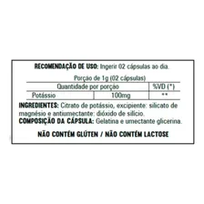 2 Potássio 120 Cápsulas 500mg Flora Nativa Multivita Sabor Neutro Foto mini  3