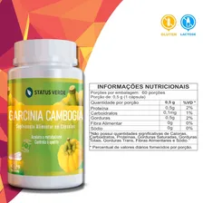 2 Potes Garcinia Cambogia 100% Natural Kit 240 Cáps - Status Verde Foto mini  3