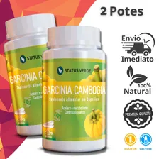 2 Potes Garcinia Cambogia 100% Natural Kit 240 Cáps - Status Verde Foto mini 4
