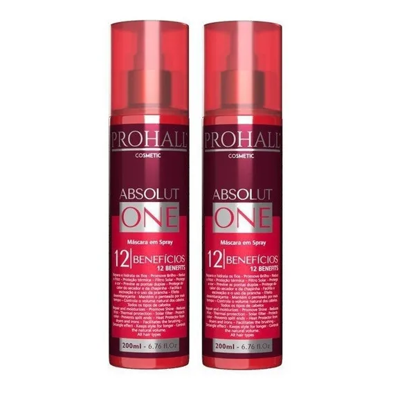 2 Prohall Spray Absolut One 12 Beneficos Nos Seus Cabelos Foto 1