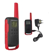 2 Radio Motorola T210br Ht Transmissor Com Carregador Bandas De Freqüência Uhf Cor Preto Foto mini  3